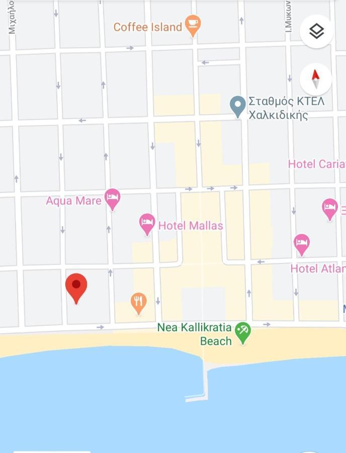 Cozy & Cool Apartment N1 30M From Sea Nea Kallikrateia Eksteriør bilde